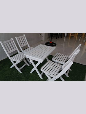 Bàn ghế xếp gỗ
